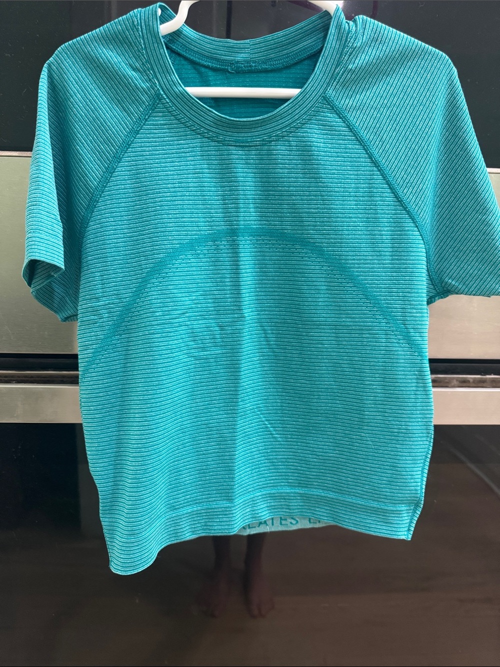 Teal Lulu lemon size zero shirt